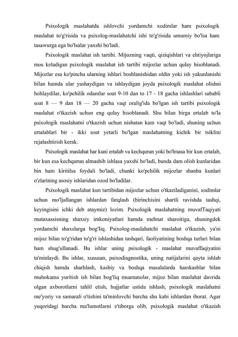 Maslahat jarayonini tashkil etish usullari 4