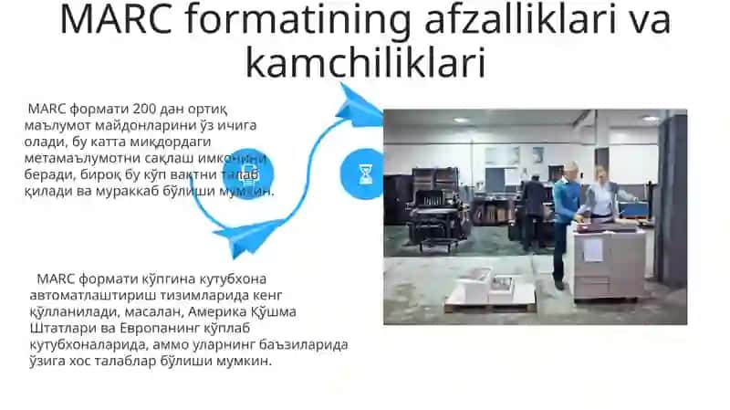 MARC форматларининг корпоратив каталоглашдаги роли 4