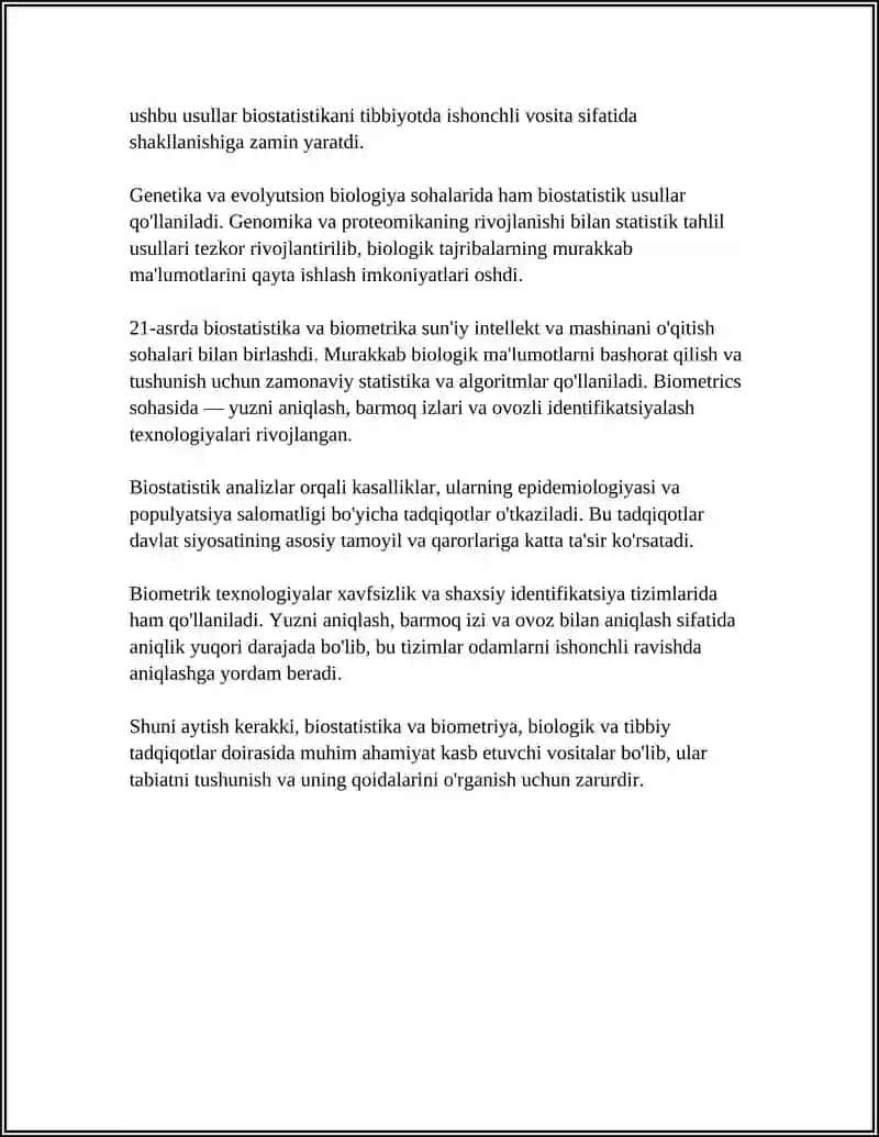 BIOSTATISTIKA VA BIOMETRIYA ASOSLARI 4