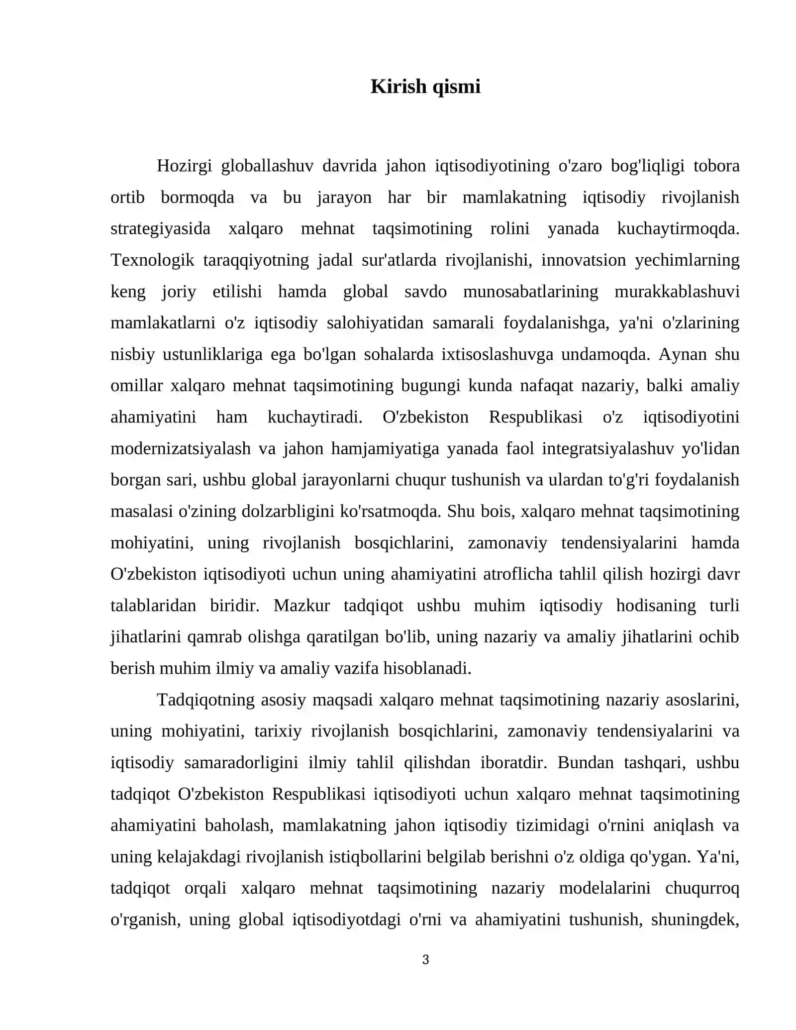 Xalqaro mehnat taqsimoti va uning zarurligi 4