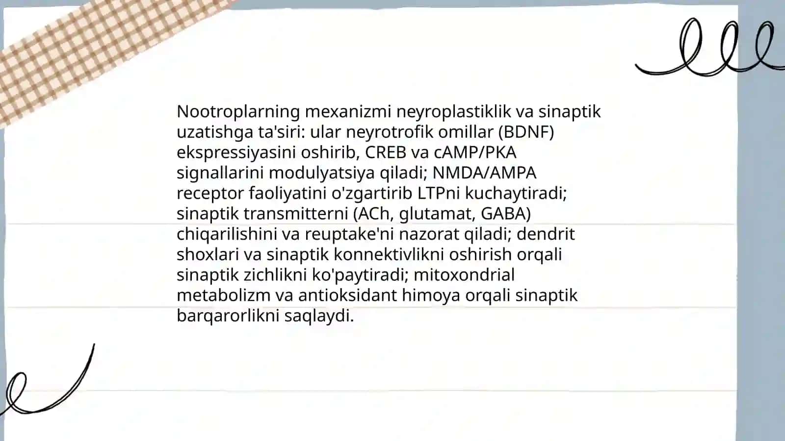 Nootrop vositalar. Analeptiklar 4