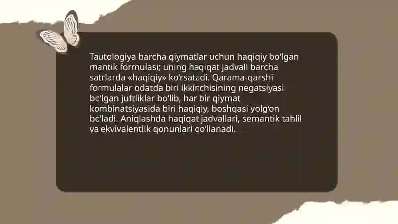 Formulalar.Teng kuchli formulalar 4