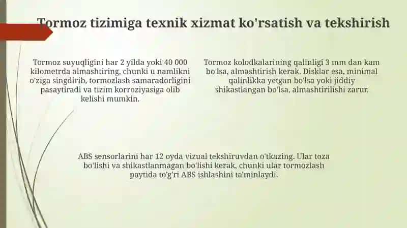 Tormoz tizimi 4