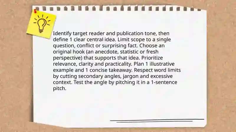 Crafting a strong lede for a short magazine article 4