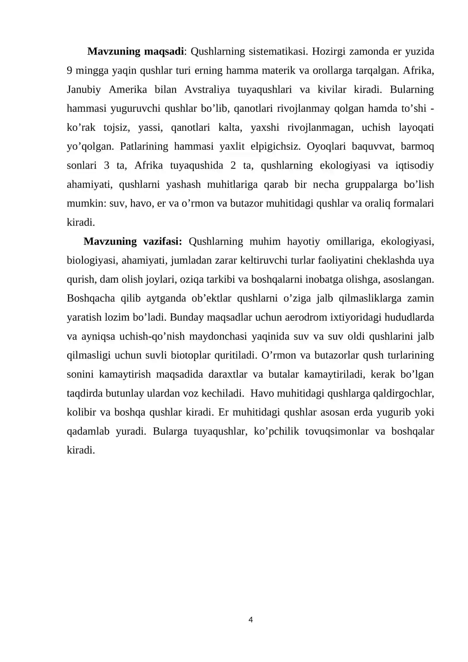 Qushlar va ularning bioekologik xususiyatlari 4