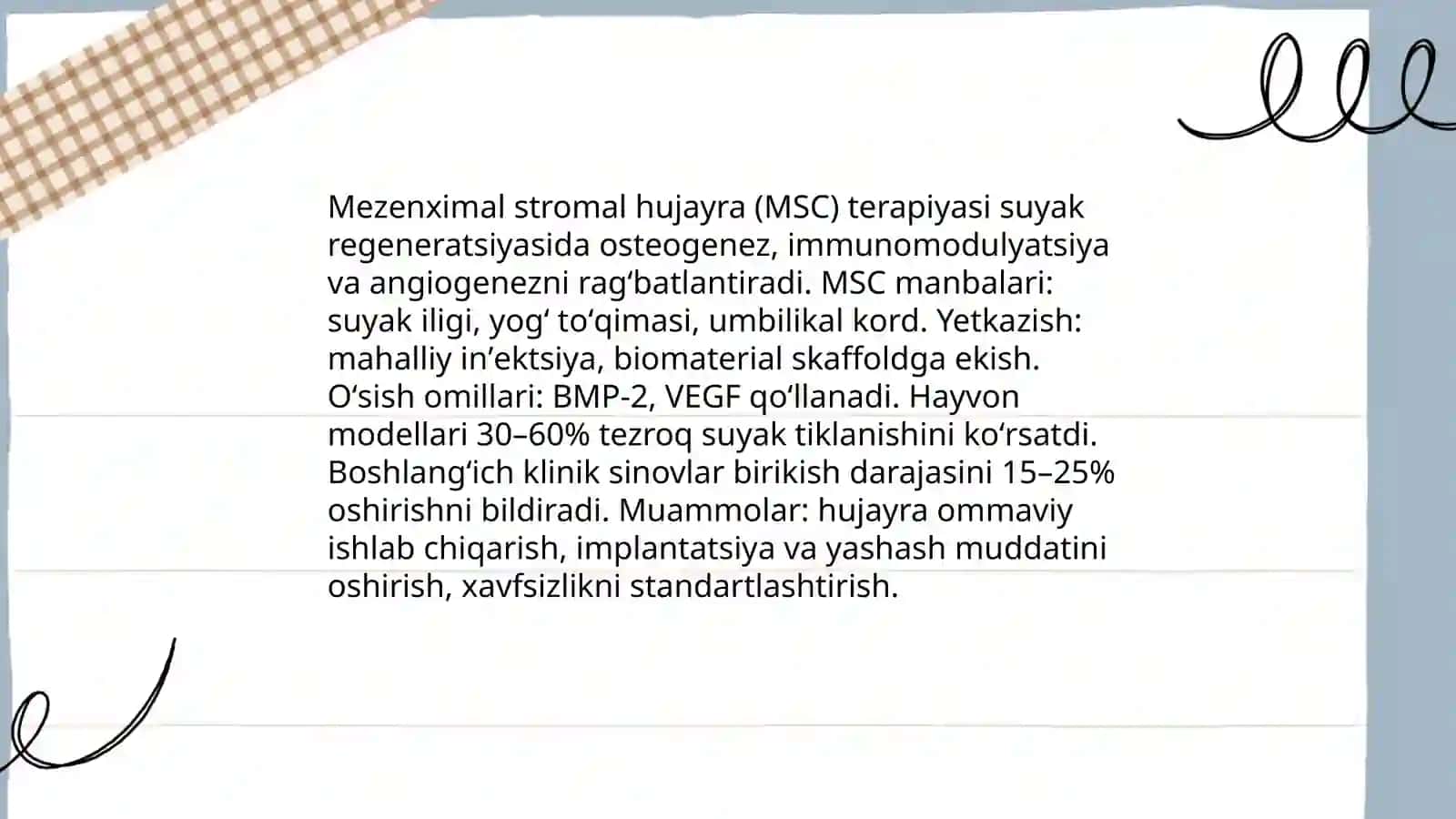 Suyaklarni sinishini davolashning yangi usullari 4