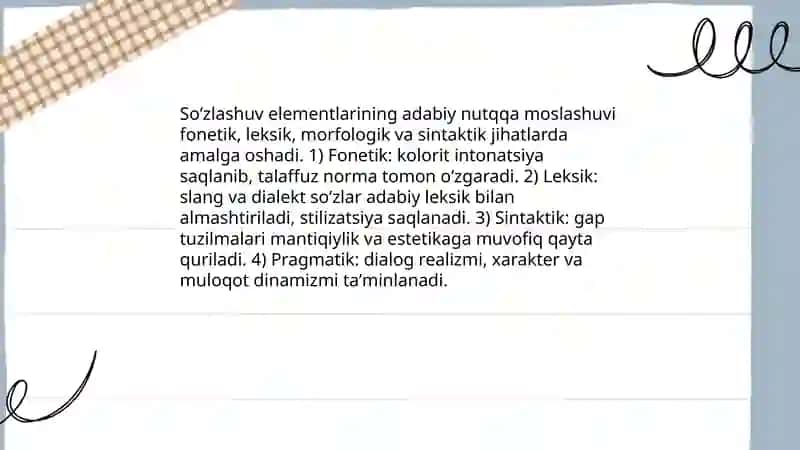 Soʻzlashuv nutqi va adabiy nutq: tushunchalar va farqlari 4