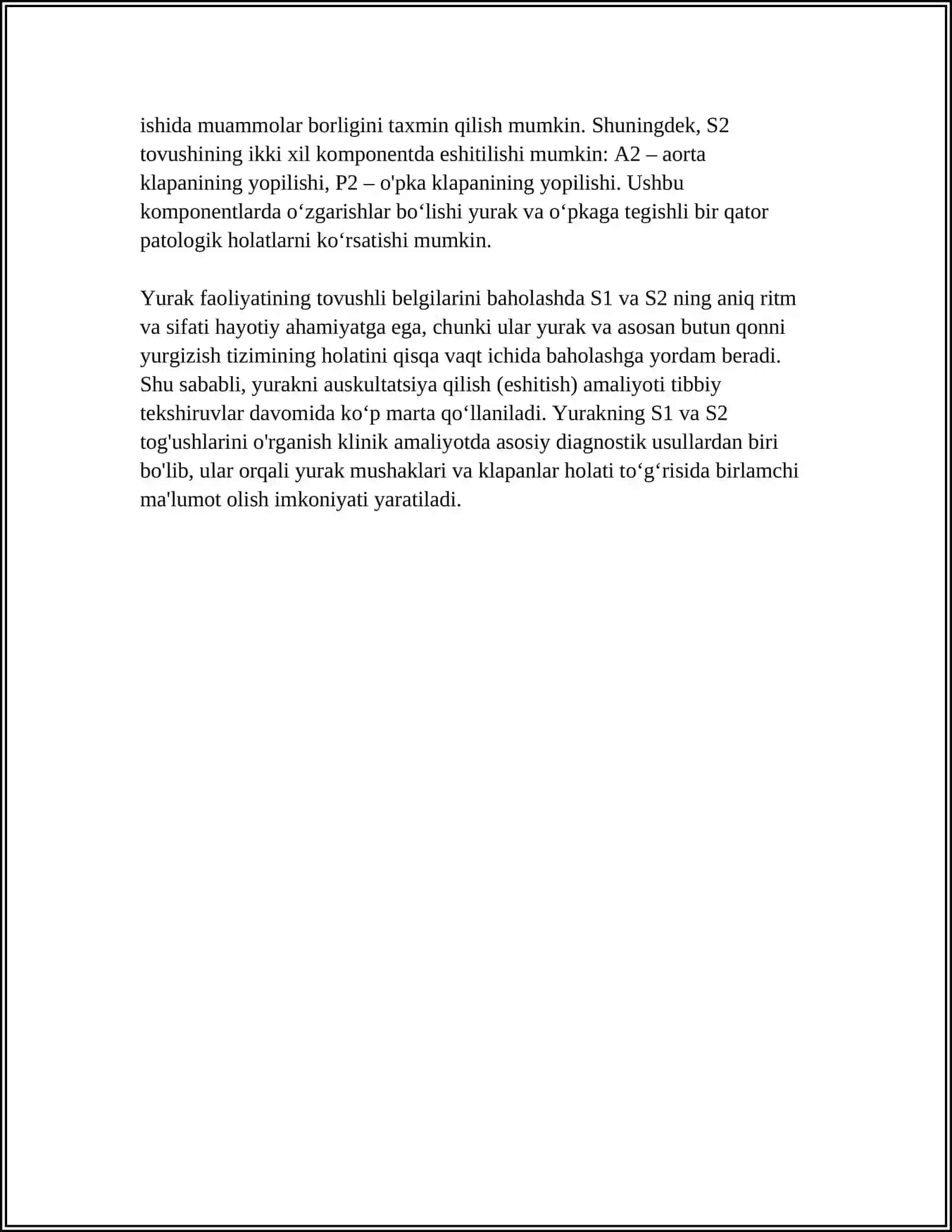 YURAK FAOLIYATINING TOVUSHLI BELGILARI 4