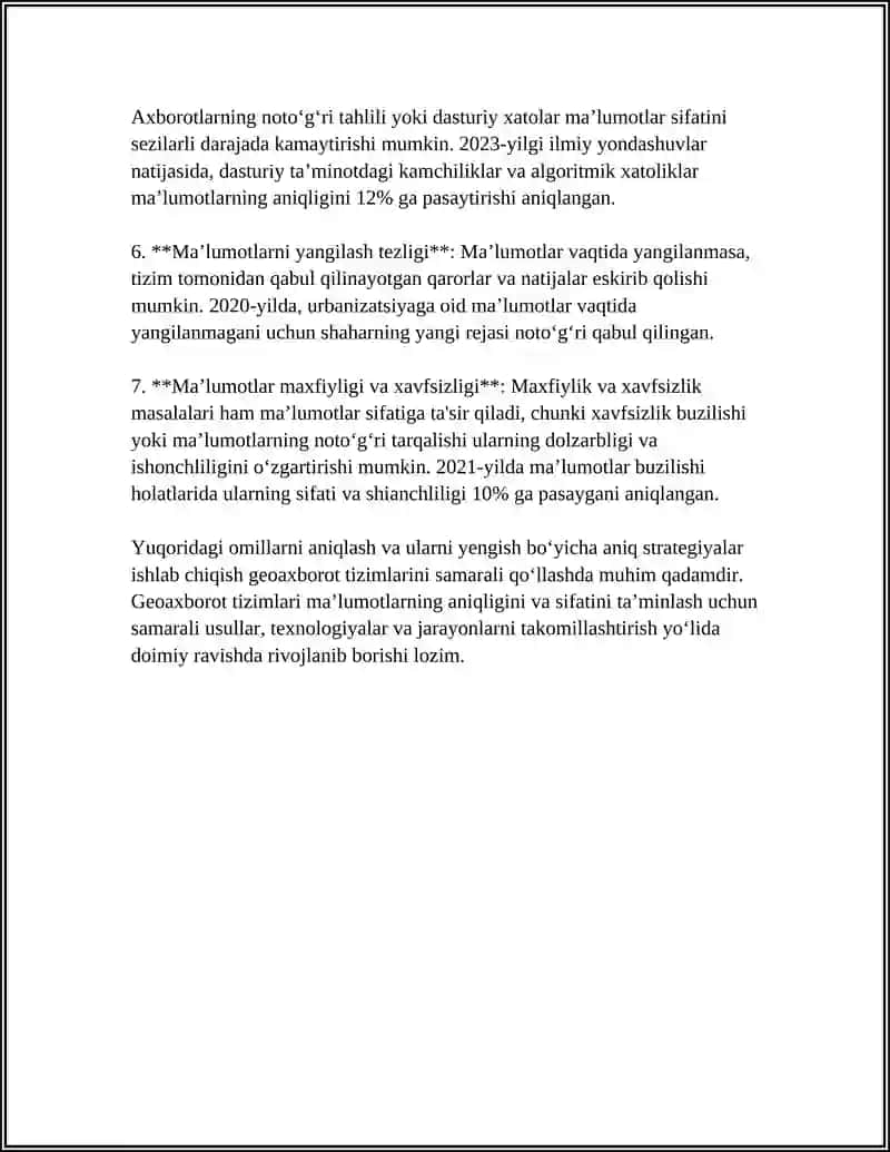 GEOAXBOROT TIZIMLARINI QOʻLLASH NUAMMOLARI 4
