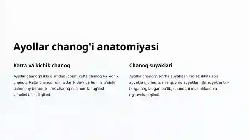 Ayollarcha nog'i bosh disproporsiyasi 4