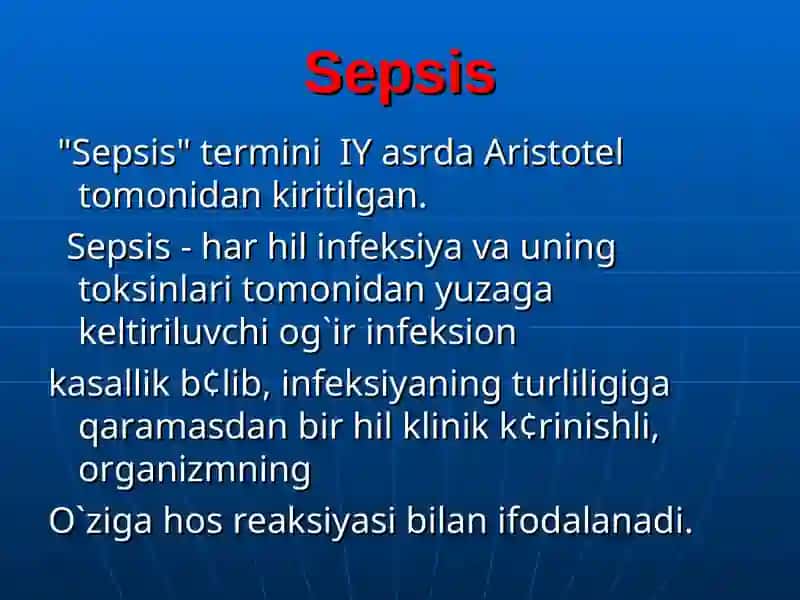 Umumiy yiringli xirurgik infeksiya 4