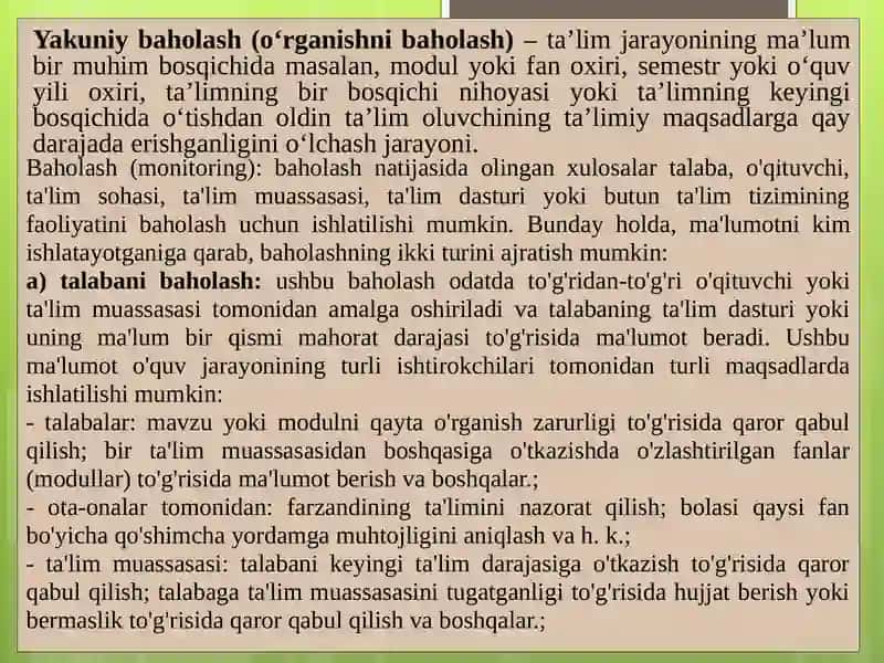 Pedagogiktestlarning tasnifi 4