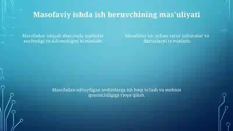 Masofaviy Ish Shartnomalari 4