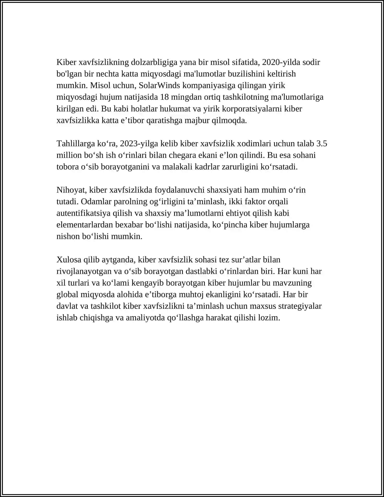 KIBER XAVFSIZLIKKA KIRISH 4