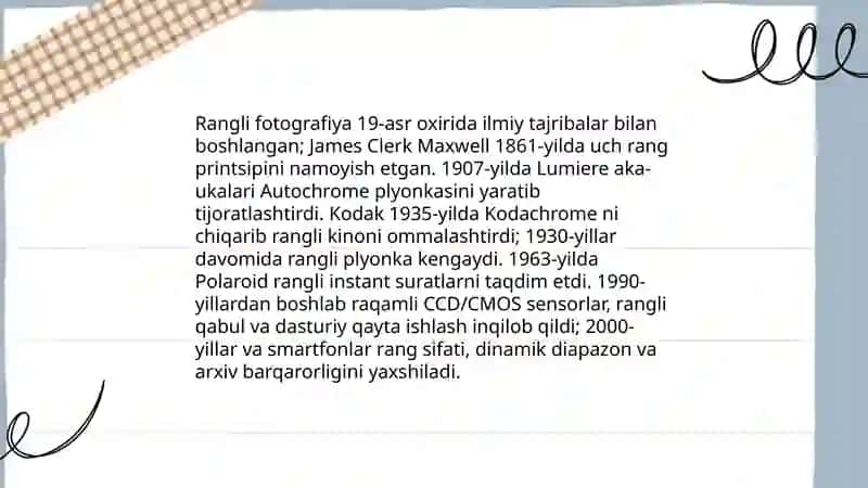Fotografiya tarixi va janrlari 4