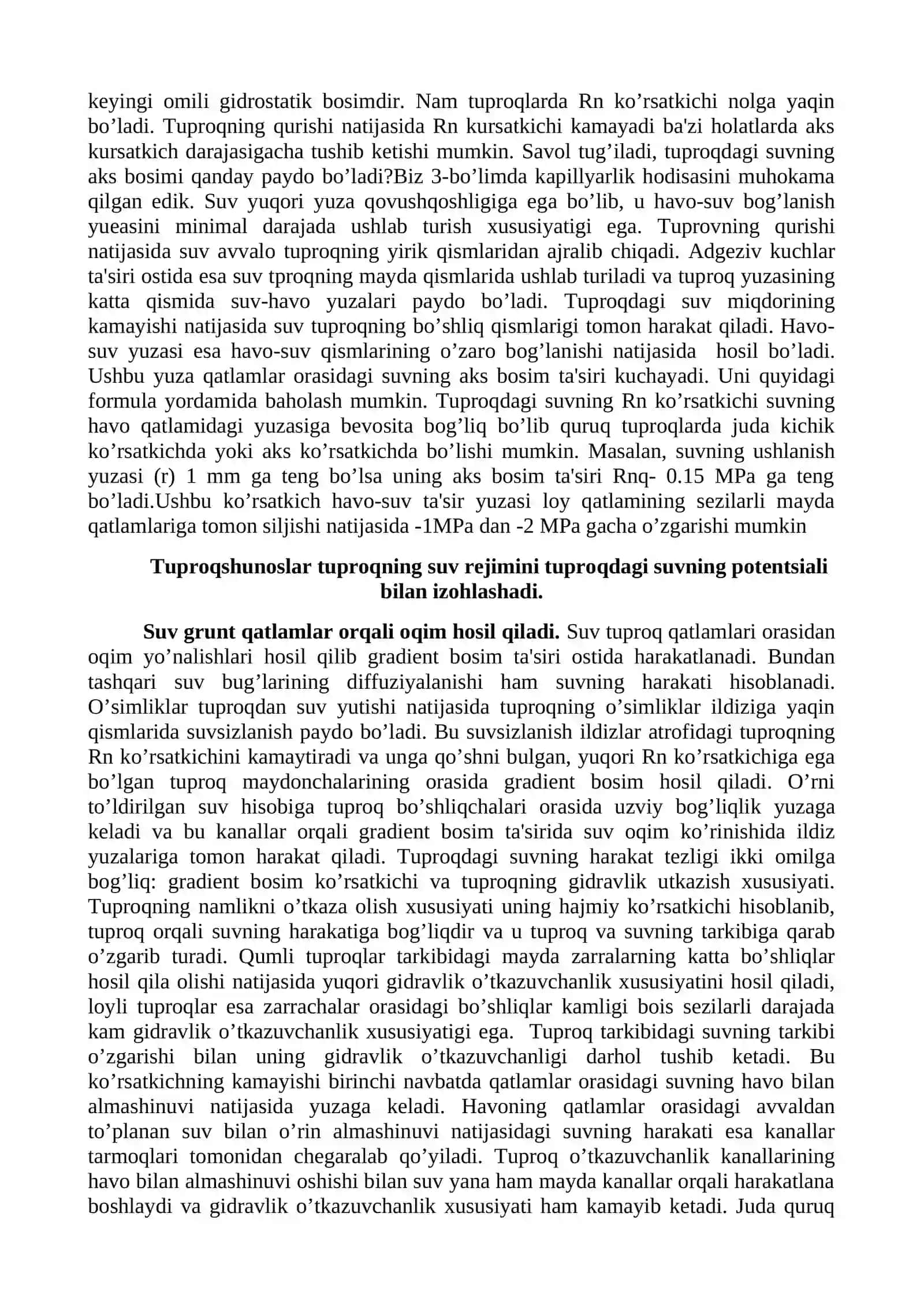 O’simlikdagi suv muvozanati 4