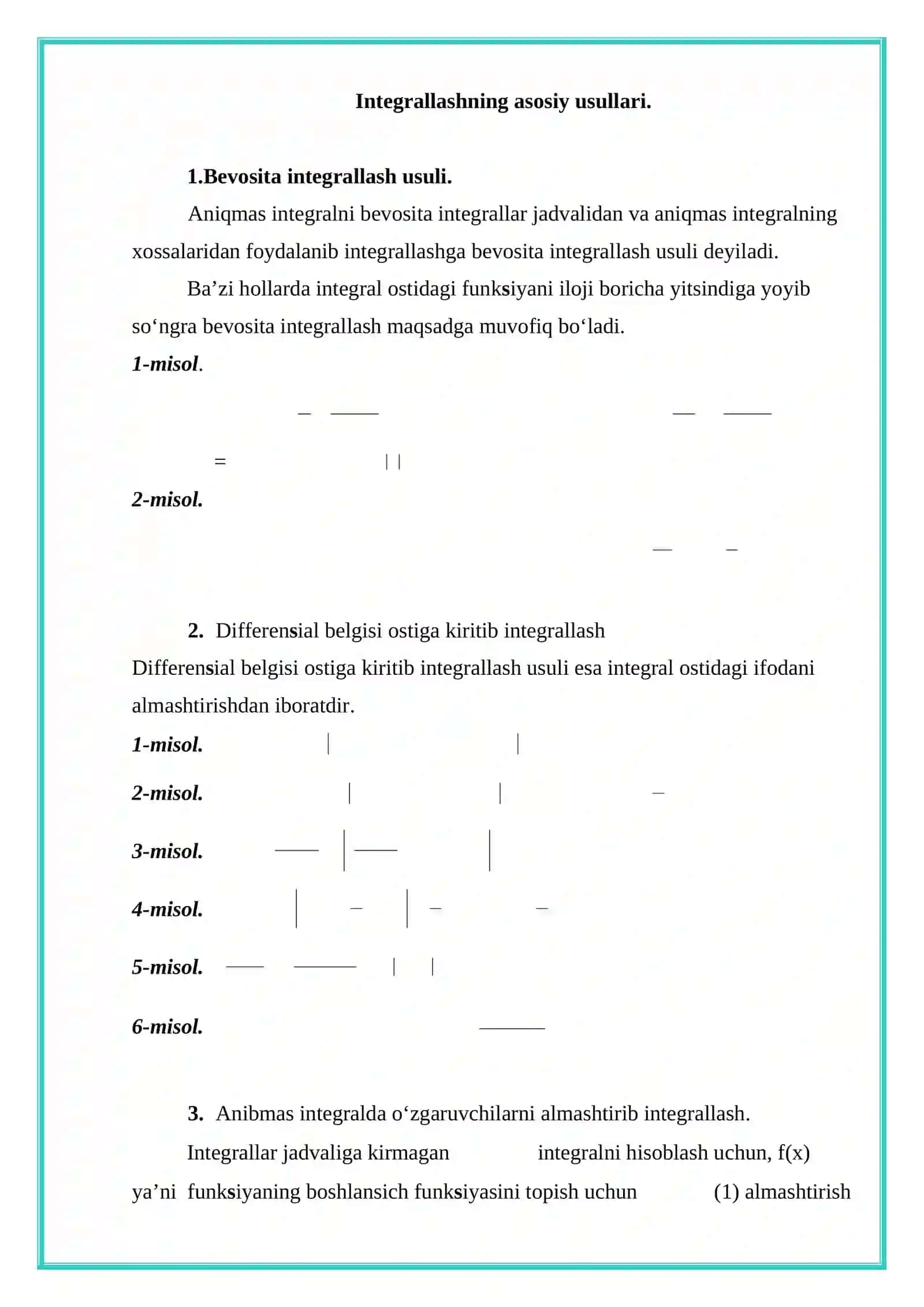 Aniqmas integral 4