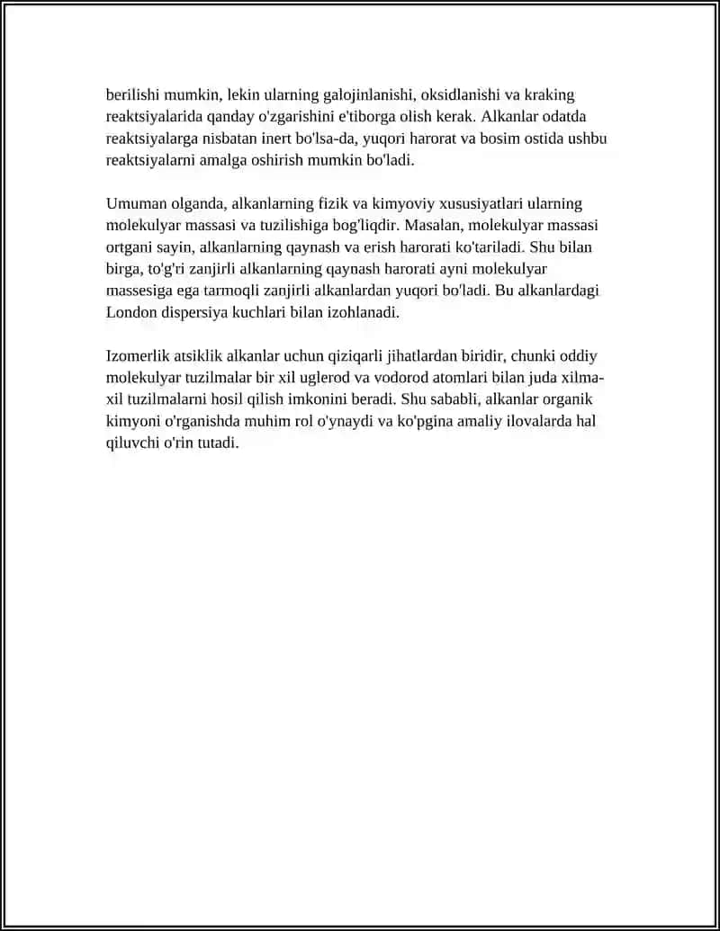 ATSIKLIK ALKANLAR GALOGEN HOSILALARI DM TAHLILI 4