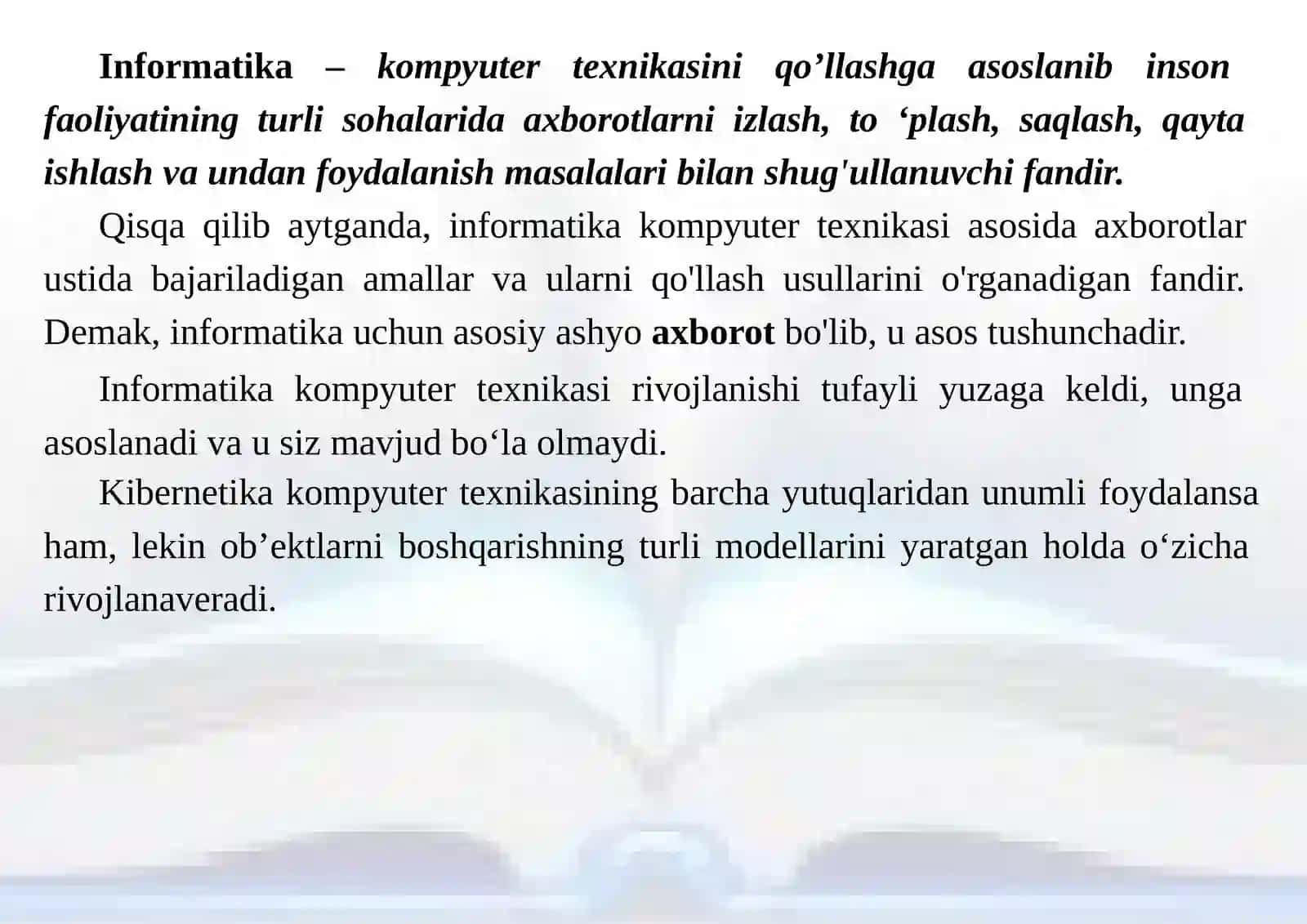 INFORMATIKANING NAZARIY ASOSLARI 4