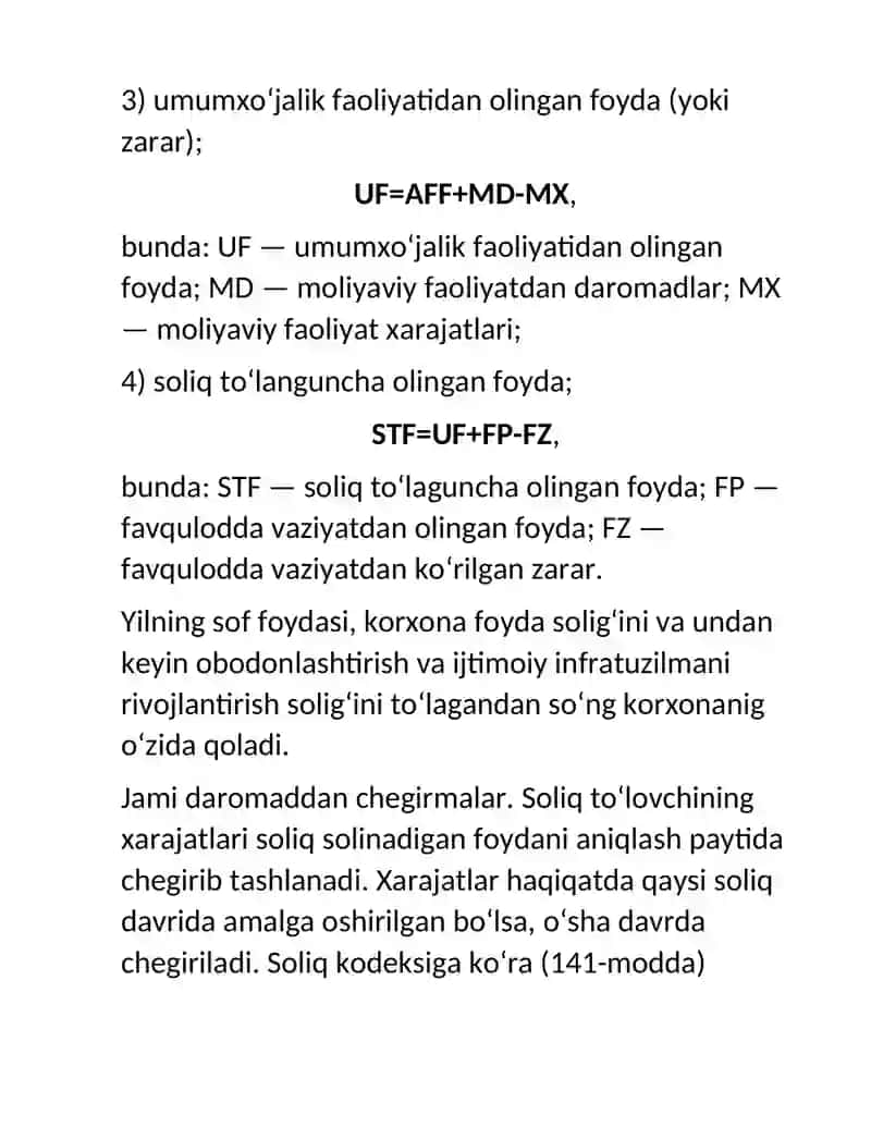 Foyda solig‘ini hisoblash 4