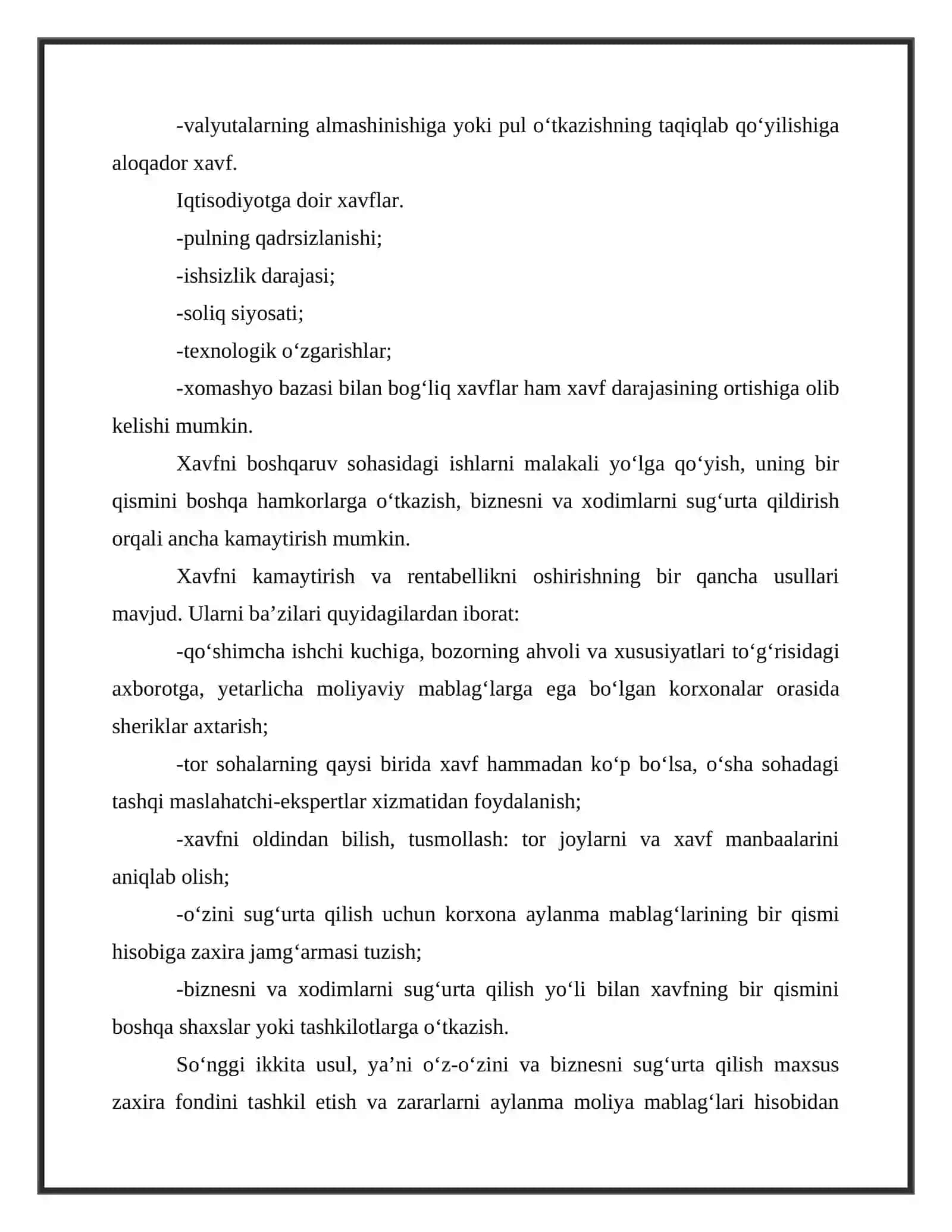 Tadbirkorlik tavakkalchiligi 4