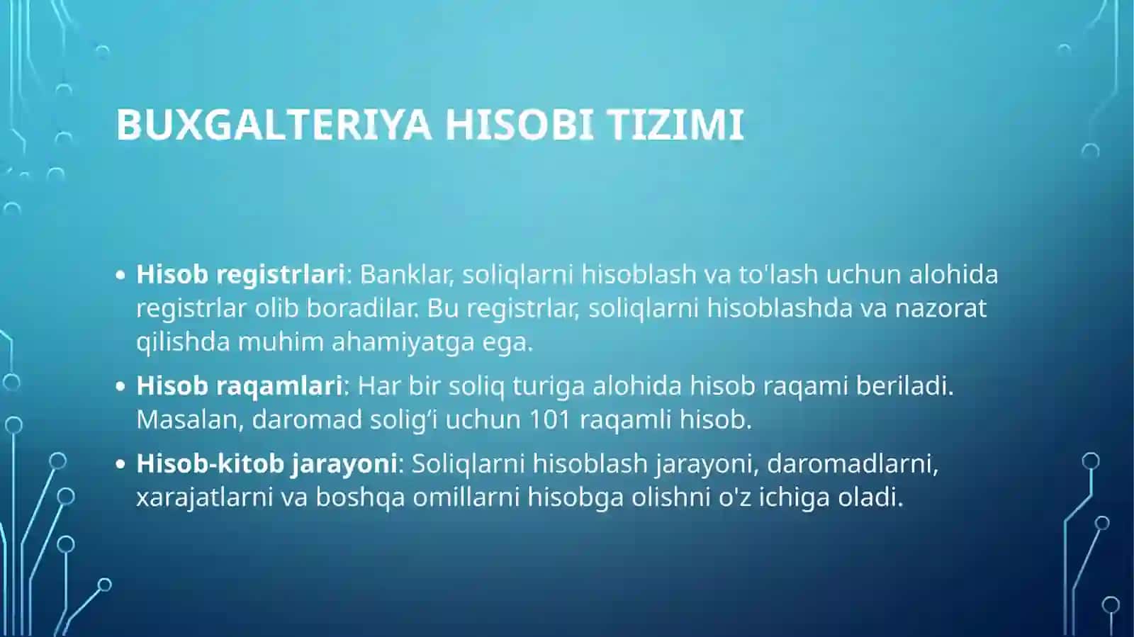 Banklarda Soliqlar Buxgalteriya Hisobi 4