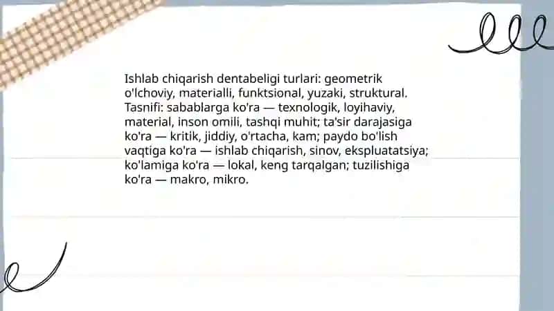 Ishlab chiqarish dentabeligi xa xossalari 4