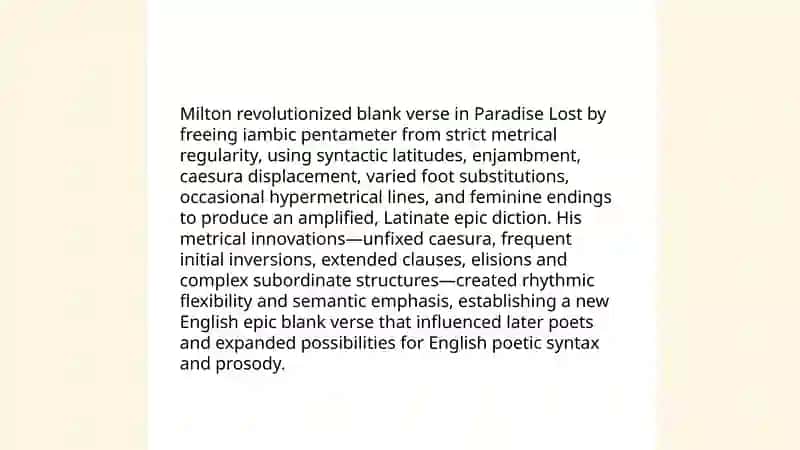 John Milton's literary creativity 4