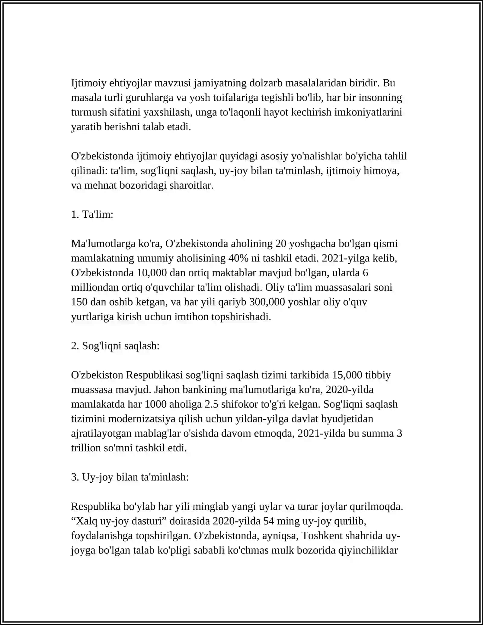 EHTIYOJLARNING KLASSIFIKATSIYASI 4