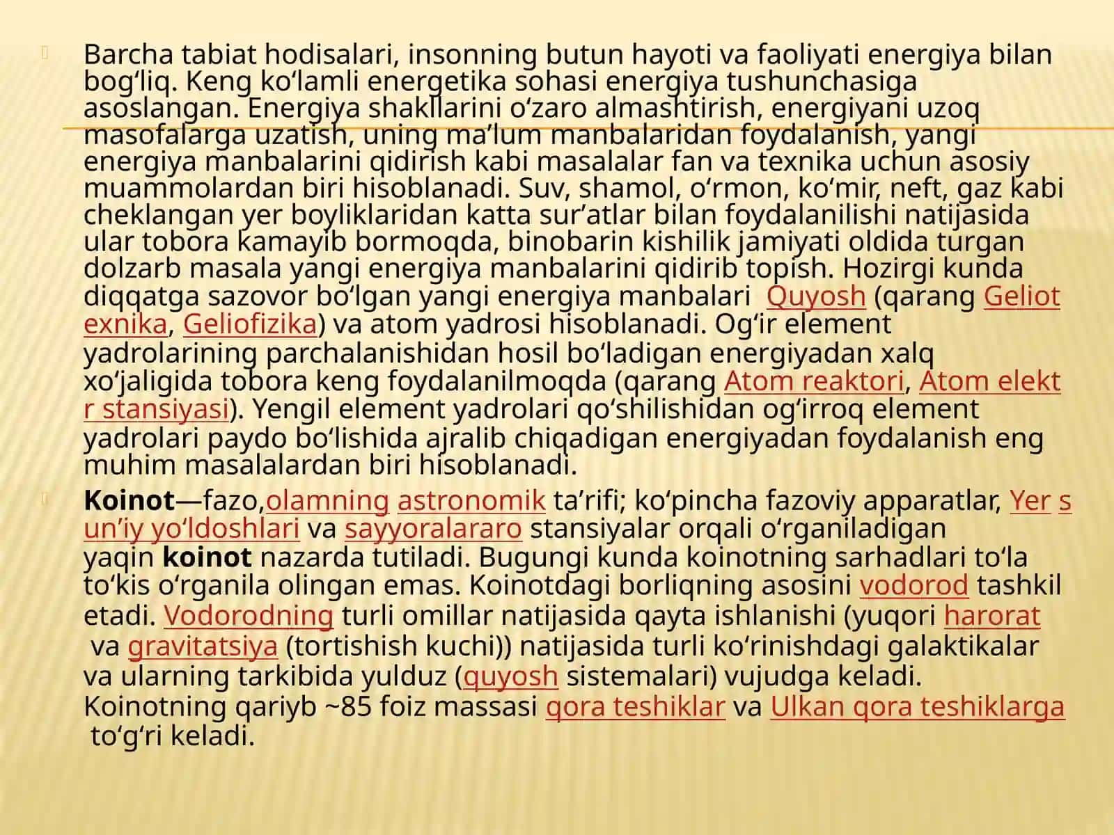 Energetikning paydo bo'lishi va portlashi 4