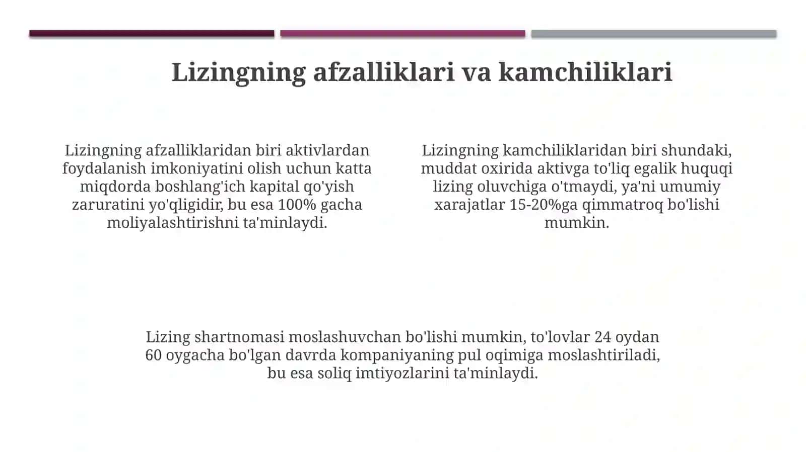 Lizing operatsiyalari va ularning mohiyati 4
