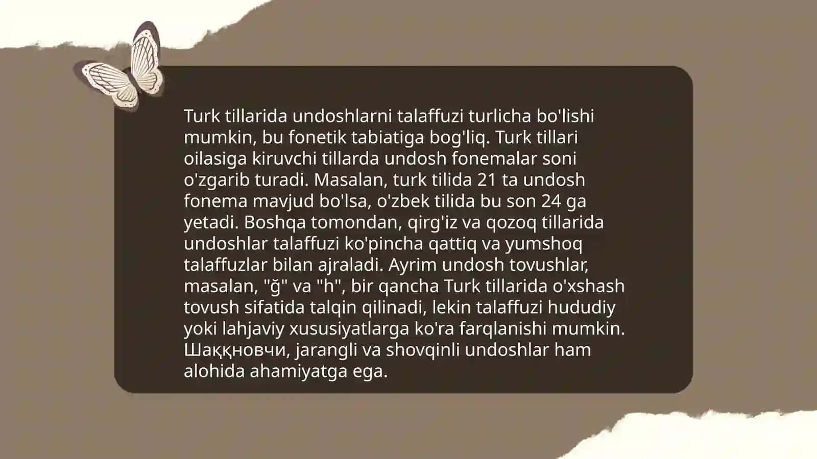 Turk tillaridagi unli tovushlar tizimi 4
