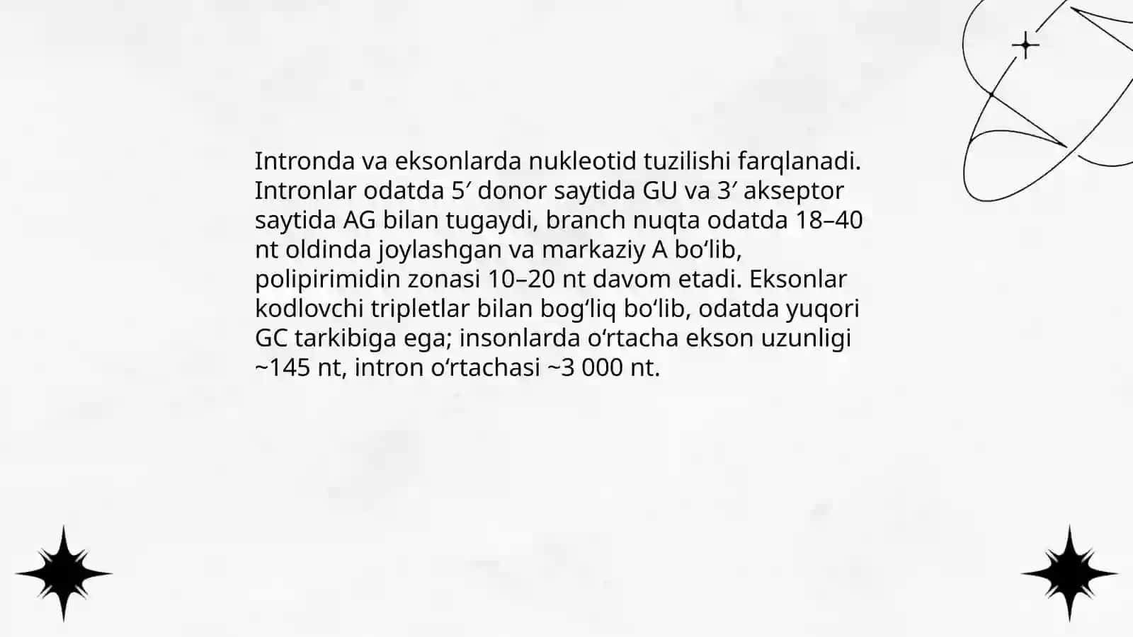 Ekzon va intronlar 4