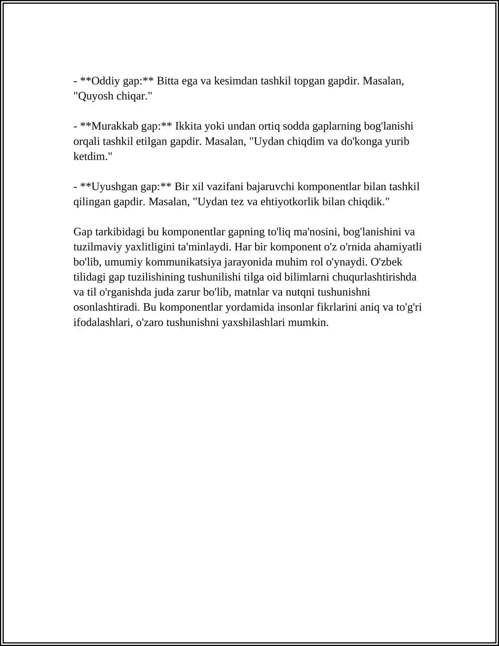 GAP USTIDA ISHLASHGA OID MUSTAQIL ISH 4
