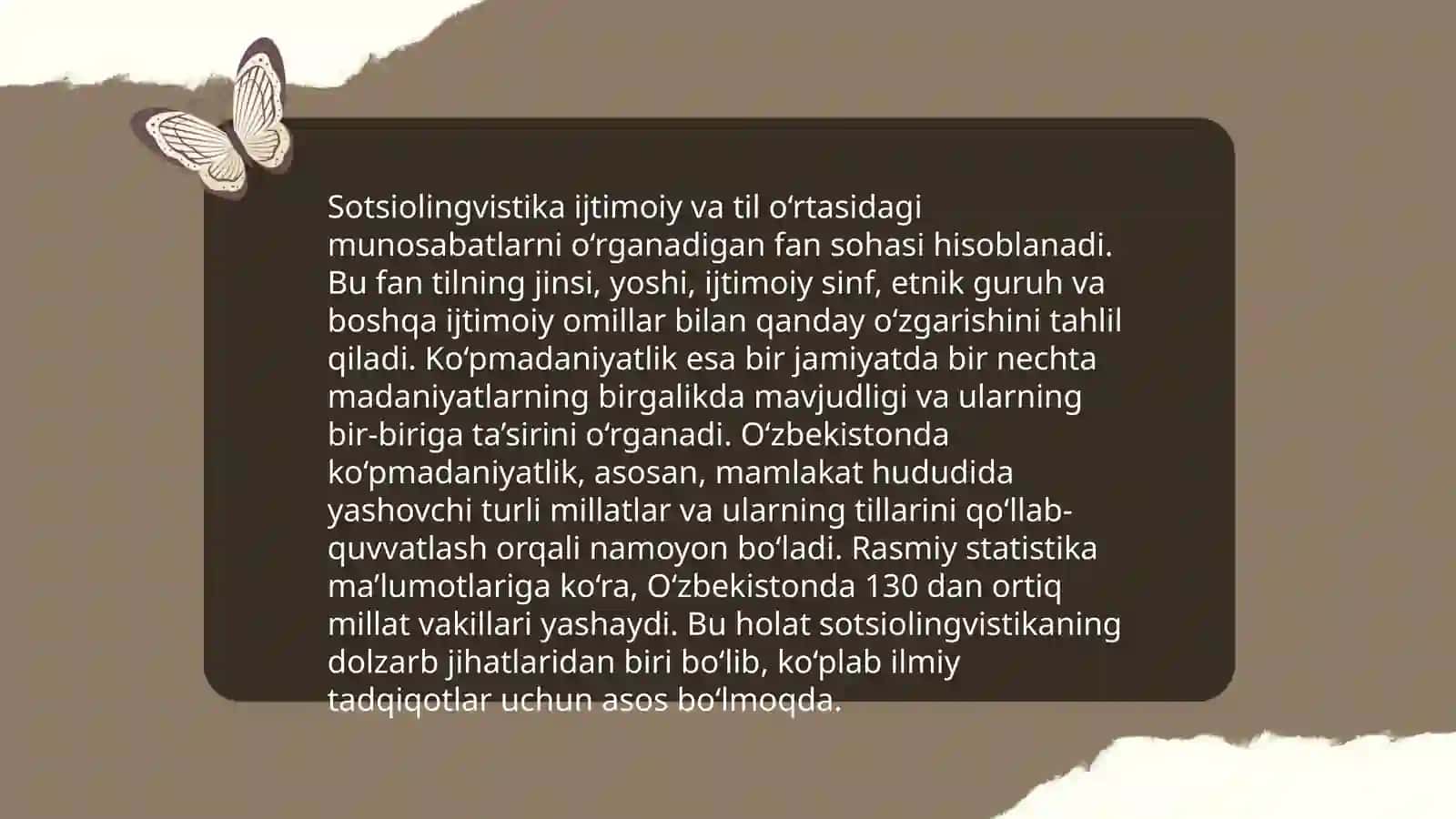 Sotsiolingvistika va sohalar 4