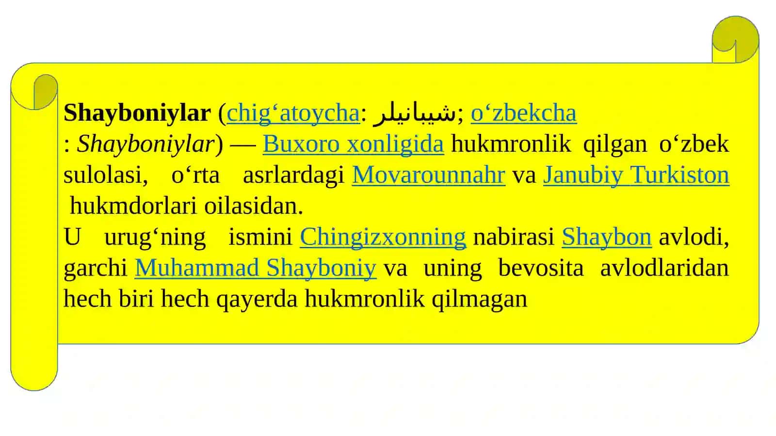 XVI – XX asrlarda hukmronlik qilgan sulolalar 4