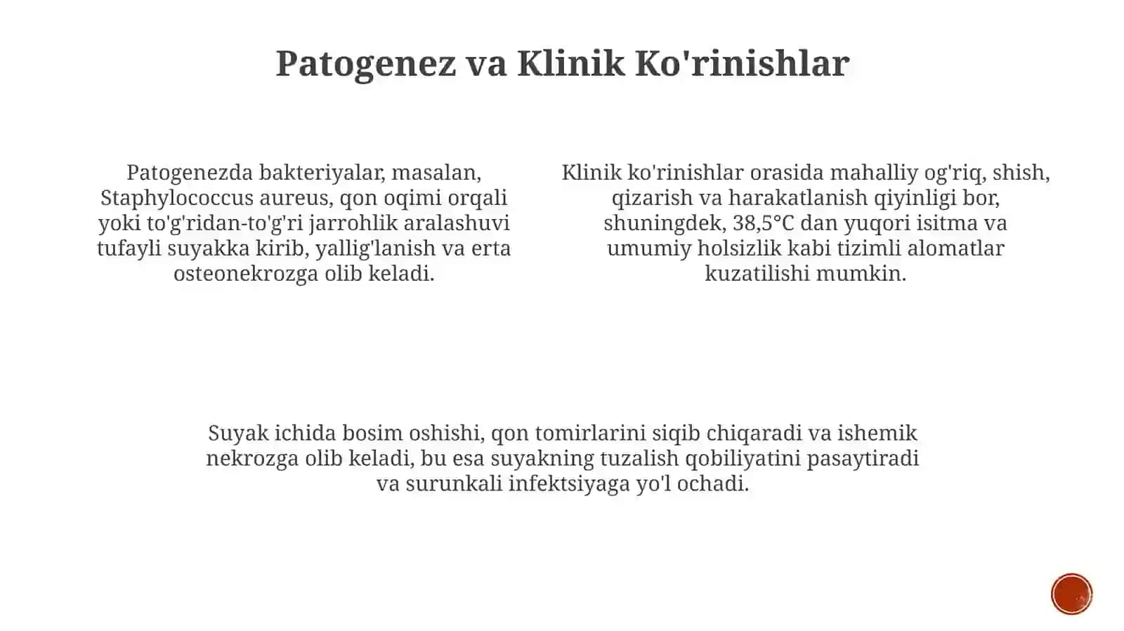 Suyak va bo'g'imlar xirurgik infektsiyasi 4