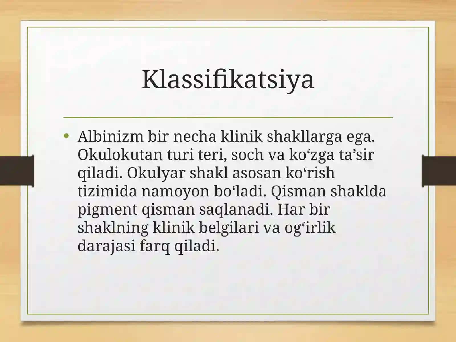 Albinizm tushunchasi 4