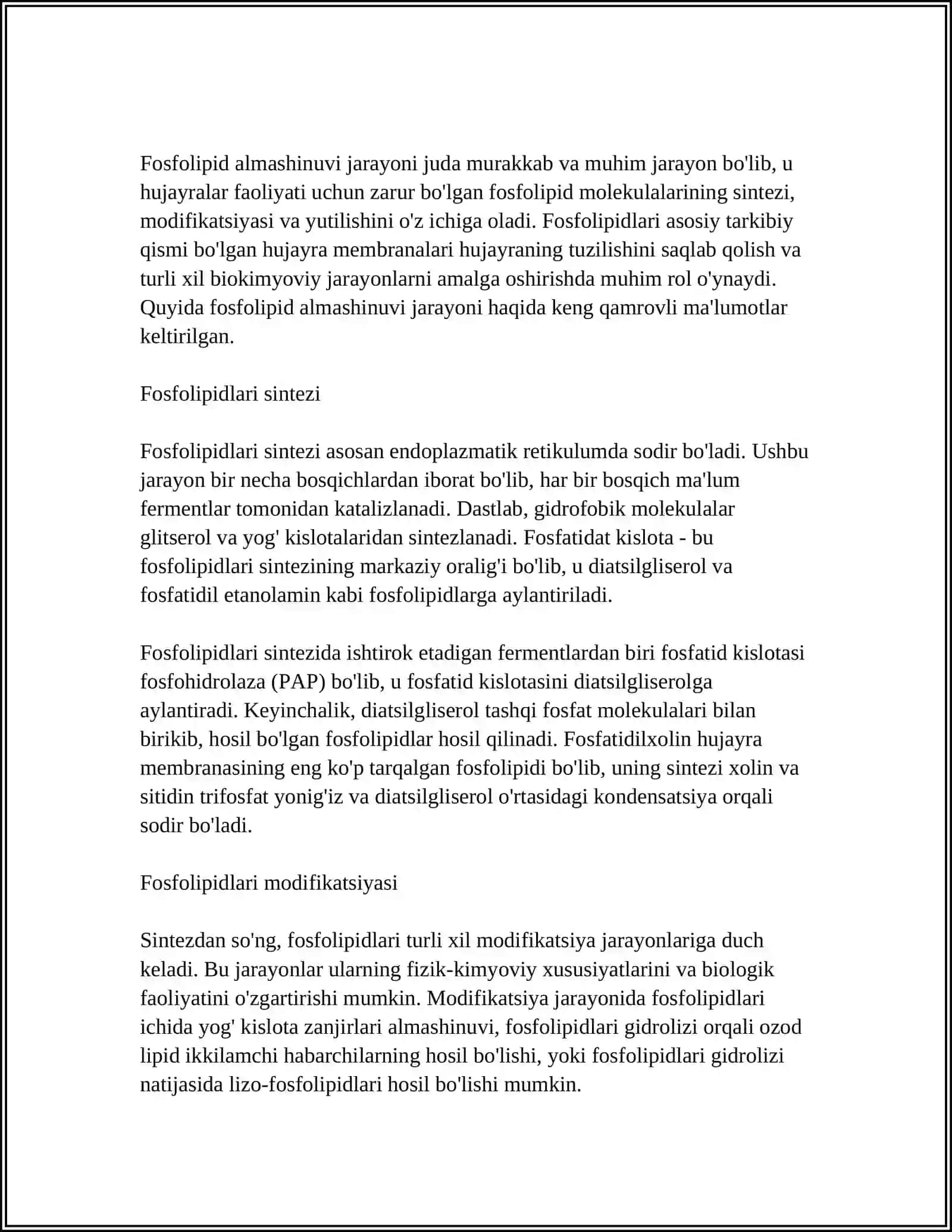 FOSFOLIPIDLAR ALMASHINUVI BUZILISHI 4