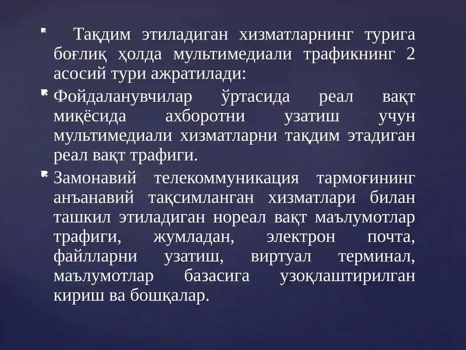 Рақамли сигналларни ҳосил қилиш тамойиллари 4