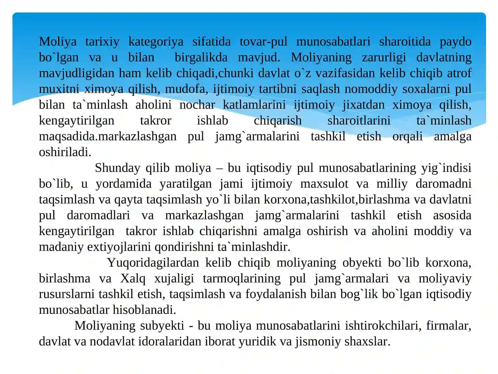 MOLIYA TIZIMI VA MOLIYAVIY SIYOSAT 4