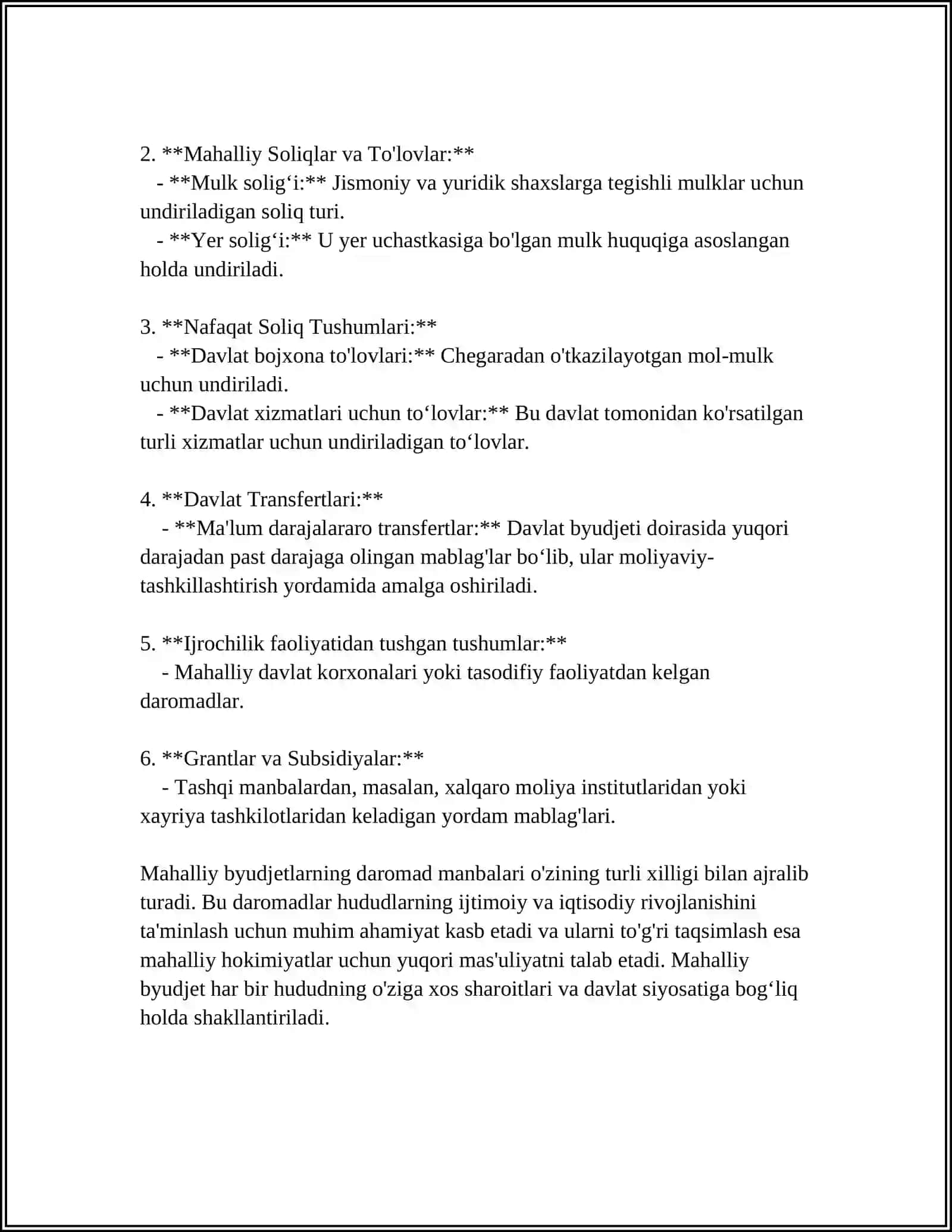 MAHALIY BYUDJETLAR VA ULARNING MOLIYAVIY MUSTAQILLIGI 4
