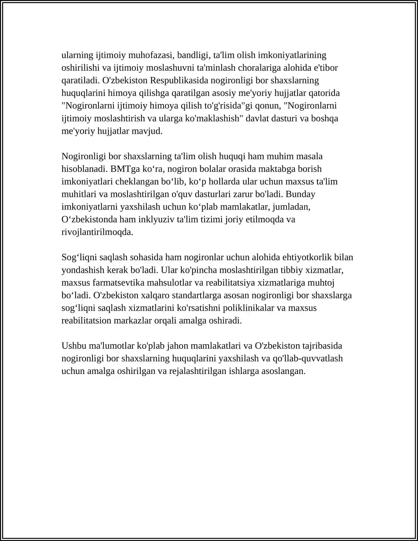 NOGIRONLAR QONUNLARI 4