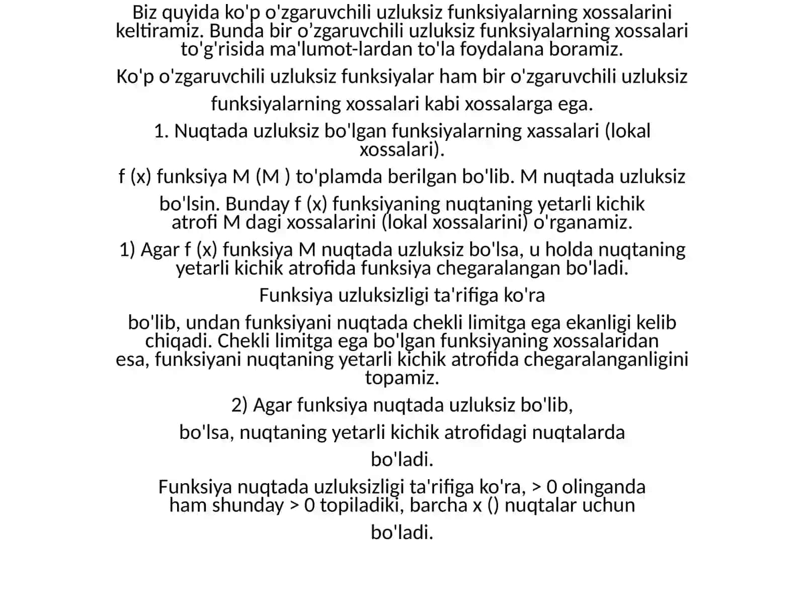 Uzluksiz funksiya 4