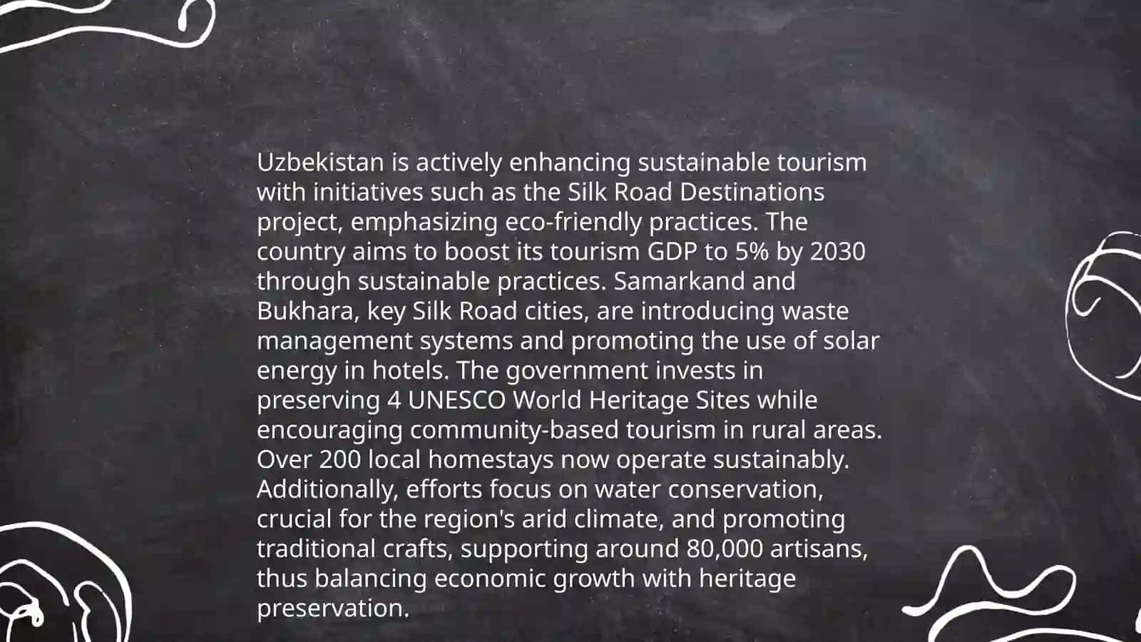 Climate change and touristic features of respublic of Uzbekistan 4