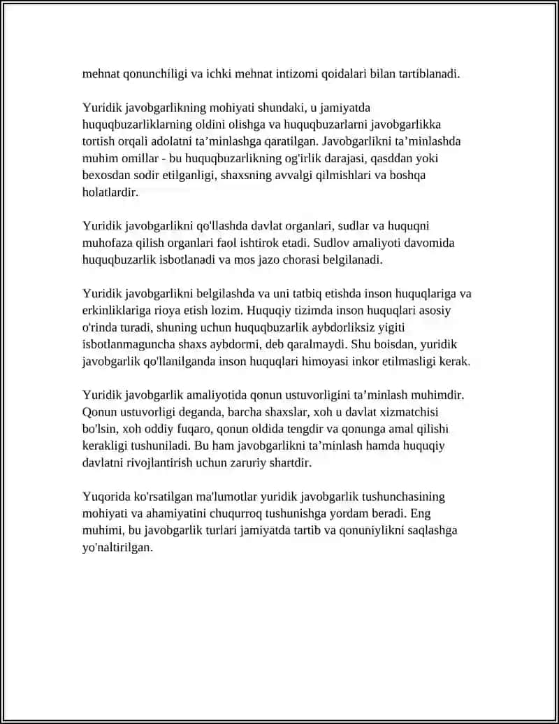 YURIDIK JAVOBGARLIK VA ULARNING TURLARI 4