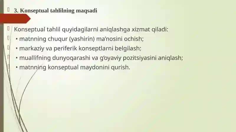 Matn lingvistikasida konseptual tahlil 4