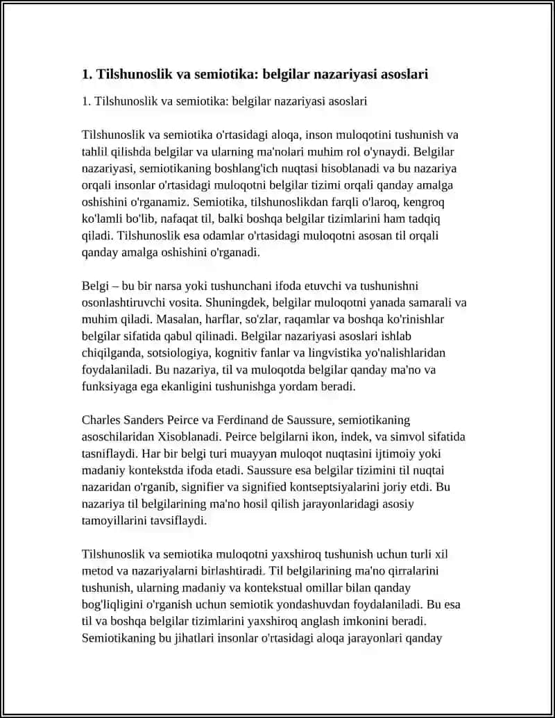 Tilshunoslik va Semiotika 4