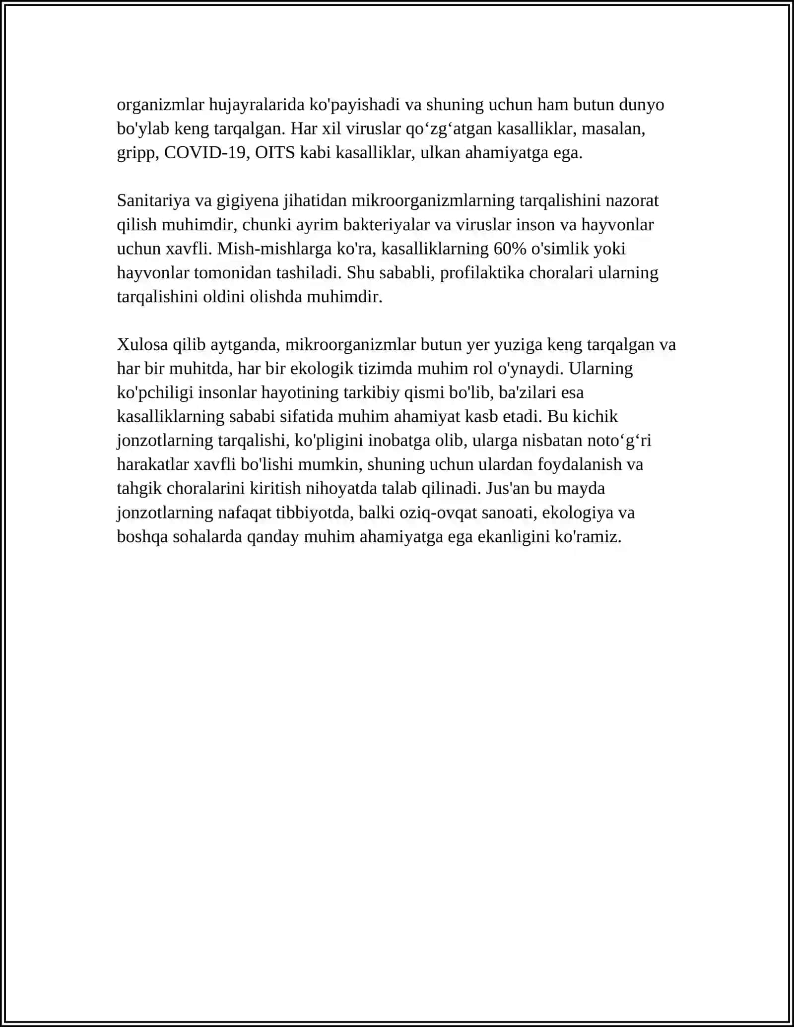 MIKROORGANIZMLARNING TABIATDA TARQALISHI 4