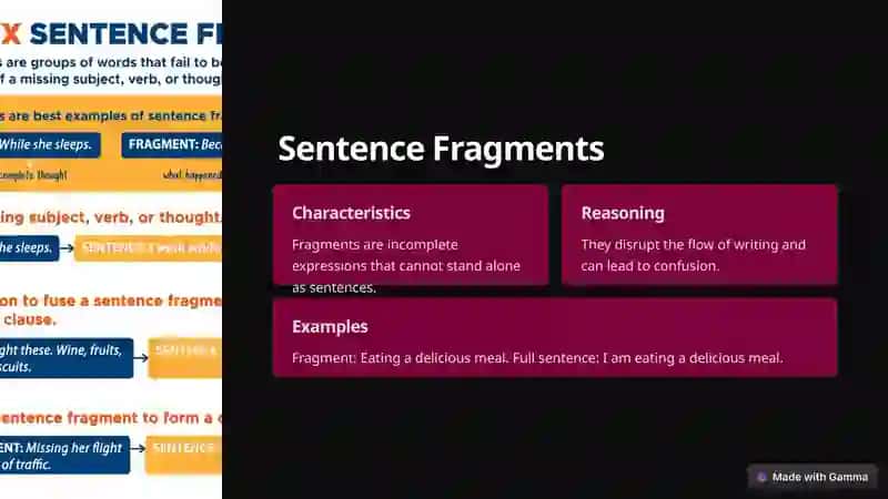Introduction to Basic Sentence Errors 4